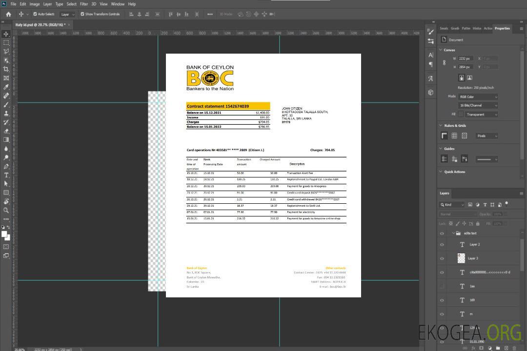 Banque du Sri Lanka de Ceylan excel pdf template Banque du Sri Lanka de Ceylan excel pdf template